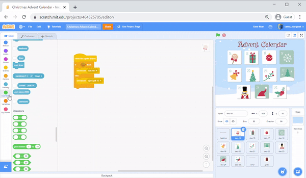 Step 5 b scratch holiday calendar