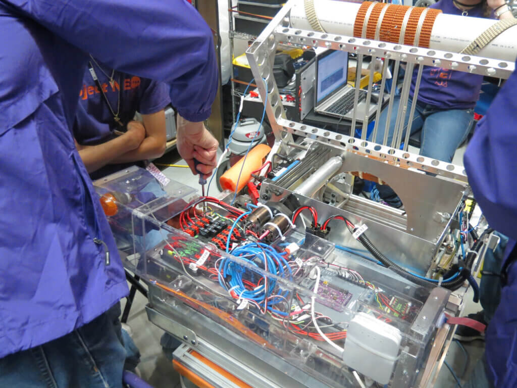 FRC (FIRST Robotics Competition) robots Armarillo helped design/build