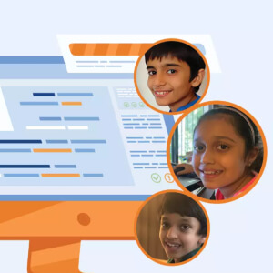 Kids designing games and apps