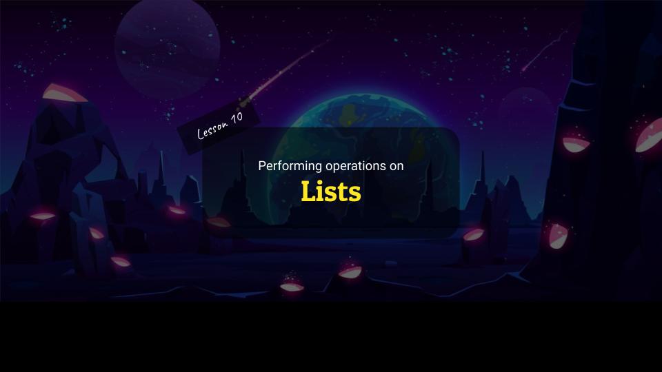 Intro to Text-Based Programming lesson 10