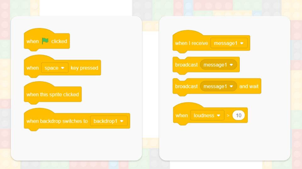 Events Coding Blocks