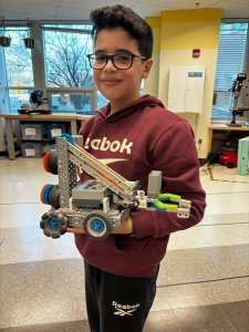 Yahya in robotics club