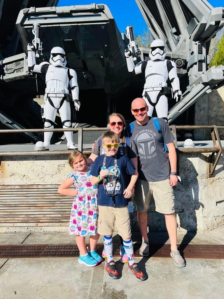 Jackson with his family