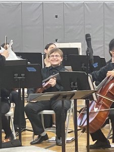 Playing in the orchestra