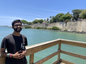 Dennis enjoying the water