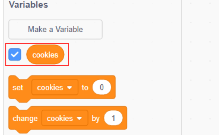 Check off cookies variable