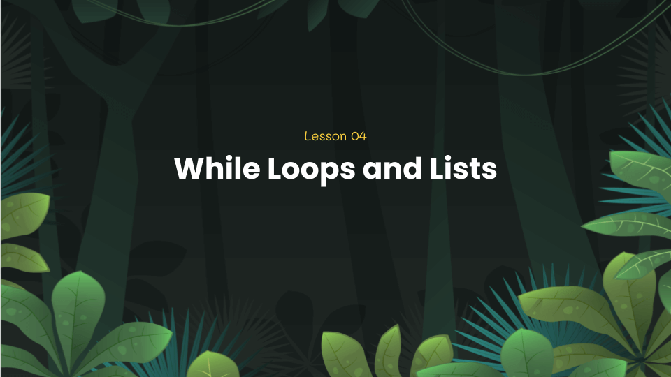 Python coding lesson 4