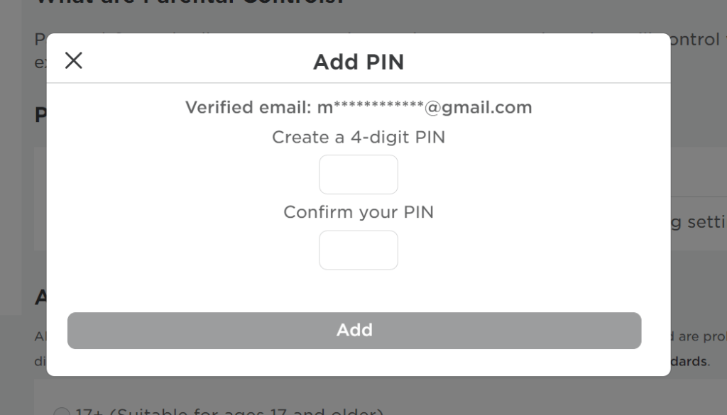 roblox setting a parent pin