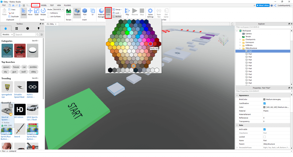 Make a roblox obby game step 5